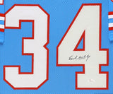 Earl Campbell Signed Houston Oilers 35"x43" Framed Jersey (JSA) Univ. Texas RB