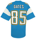 Antonio Gates Signed Powder Blue Custom Football Jersey - (SCHWARTZ COA)