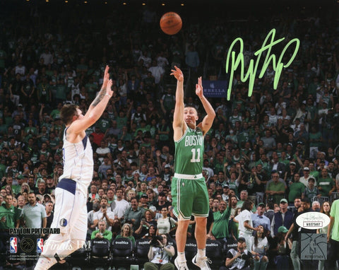 Payton Pritchard Boston Celtics Signed NBA Final Half Court Shot 16x20 Photo JSA