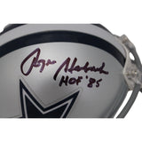 Roger Staubach Autographed Dallas Cowboys VSR4 Mini Helmet HOF Beckett 46597