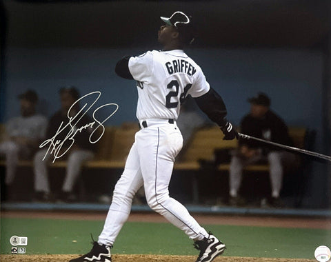 Ken Griffey Jr. Seattle Mariners Signed Batting 16x20 Photo Bas Beckett