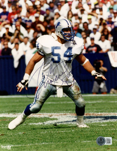 Chris Spielman Autographed/Signed Detroit Lions 8x10 Photo Beckett 47713