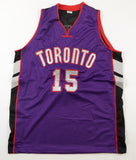 Vince Carter Signed Toronto Raptor Jersey (PSA) 22 Year NBA Veteran / 8xAll Star