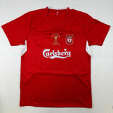 Autographed/Signed Kenny Dalglish Liverpool Red Carlsberg Soccer Jersey Beckett