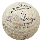 Jack Nicklaus Al Geiberger Billy Casper Signed Golf Ball BAS LOA