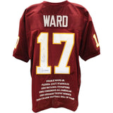 Charlie Ward Autographed Custom Maroon XL Stat Jersey Heisman JSA 48498