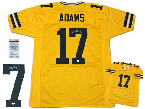 Davante Adams Autographed SIGNED Jersey - Gold - JSA Witnessed