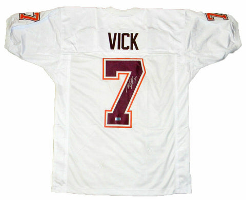 MICHAEL VICK SIGNED AUTOGRAPHED VIRGINIA TECH HOKIES #7 WHITE JERSEY COA