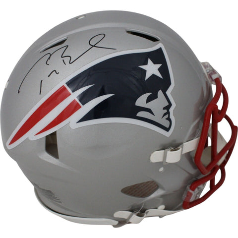 Tom Brady Autographed New England Patriots Authentic Helmet Fanatics 48956