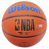 Patrick Ewing Signed New York Knicks Wilson Logo Basketball Steiner CX