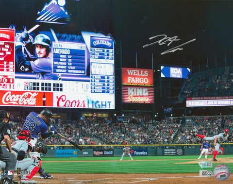 Rockies Nolan Arenado Authentic Signed 11x14 Photo Autographed Fanatics COA