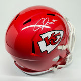 CHRIS JONES AUTOGRAPHED SIGNED KANSAS CITY CHIEFS FS REPLICA HELMET BECKETT