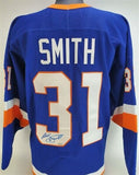 Billy Smith Signed New York Islander Jersey (Steiner COA) 4xStanley Cup Champion