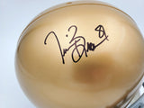 TIM BROWN AUTOGRAPHED SIGNED NOTRE DAME FULL SIZE REPLICA HELMET BECKETT 189389