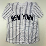 Autographed/Signed Don Mattingly New York Pinstripe Baseball Jersey BAS Holo