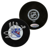 Rangers Henrik Lundqvist Authentic Signed Official NHL Hockey Puck Steiner