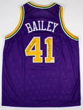 Thurl Bailey Signed Utah Jazz Jersey Inscribed "83 First Round Pick" (JSA COA)