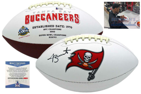 Jameis Winston Autographed SIGNED Buccaneers Logo Football - Beckett w/ Photo