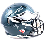 McNabb Cunningham Vick Autographed Eagles F/S Speed Authentic Helmet-Beckett W