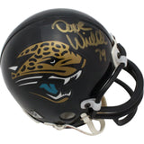 Dave Widell & Steve Berlin Signed Jaguars VSR4 Replica Mini Helmet BAS 44726