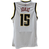 Nikola Jokic Autographed Denver Nuggets Nike White Jersey Beckett 46325