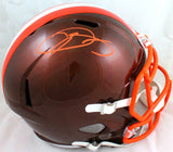 Odell Beckham Autographed Cleveland Browns F/S Flash Speed Helmet-Beckett W Holo