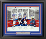 BILLS GREATS AUTOGRAPHED FRAMED 16X20 PHOTO 4 SIGS KELLY THOMAS BECKETT 195241