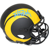 Matthew Stafford Autographed Los Angeles Rams Eclipse Mini Helmet Beckett 48361