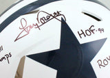 Tony Dorsett Signed Cowboys F/S 60-63 TB Speed Authentic Helmet w/5 Insc-Beckett