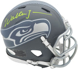 WALTER JONES AUTOGRAPHED SIGNED SEAHAWKS SLATE GRAY SPEED MINI HELMET JSA 234548