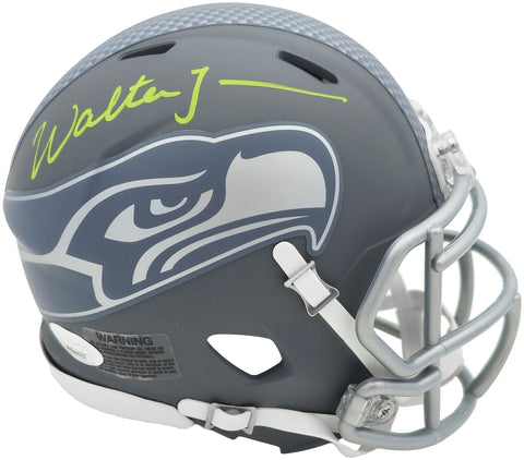 WALTER JONES AUTOGRAPHED SIGNED SEAHAWKS SLATE GRAY SPEED MINI HELMET JSA 234548