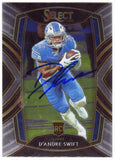 D'Andre Swift Signed Lions 2020 Panini Select Rookie Card #251 - (SCHWARTZ COA)