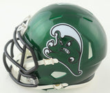 Tyjae Spears Signed Tulan Green Wave Speed Mini Helmet (JSA COA) Titans R.B.