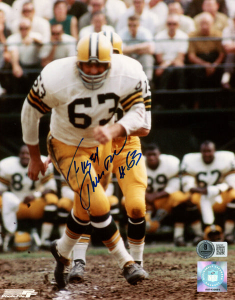 Fuzzy Thurston Autographed Green Bay Packers 8x10 Photo Beckett 47837