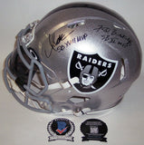 MARCUS ALLEN & BILETNIKOFF SIGNED RAIDERS FULL SIZE AUTHENTIC HELMET SB MVP BAS