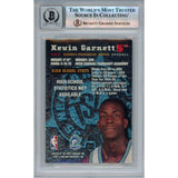 Kevin Garnett Autographed 1995 Stadium Club #343 Trading Card Beckett 46457