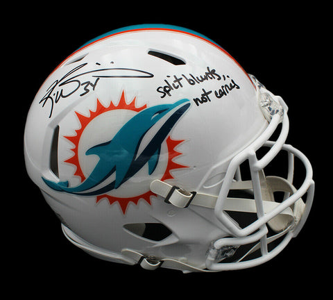 Ricky Williams Signed Miami Dolphins Speed Authentic NFL Helmet with "Split Blun