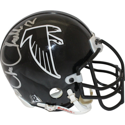 Chris Chandler Signed Atlanta Falcons VSR4 TB Authentic Mini Helmet BAS 44168