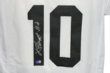 Laviska Shenault Autographed/Signed Pro Style White XL Jersey Beckett 34816