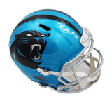 Xavier Leggette Signed Carolina Panthers Speed Full Size Flash NFL Helmet