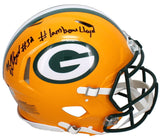 MarShawn Lloyd Autographed "#Lambeau Lloyd" Speed Helmet Beckett / GDL LE 32