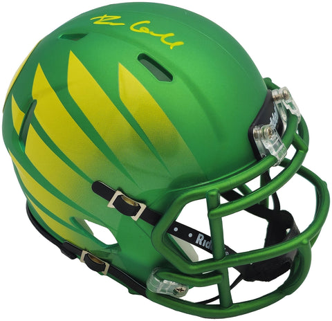 DILLON GABRIEL AUTOGRAPHED OREGON GREEN MINI HELMET WITH WINGS BECKETT 235762