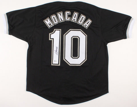 Yoan Moncada Signed Chicago White Sox Black Jersey (Beckett COA) 3rd Baseman