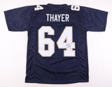 Tom Thayer Signed Notre Dame Fighting Irish Jersey (JSA COA) 1985 Bears O-Line