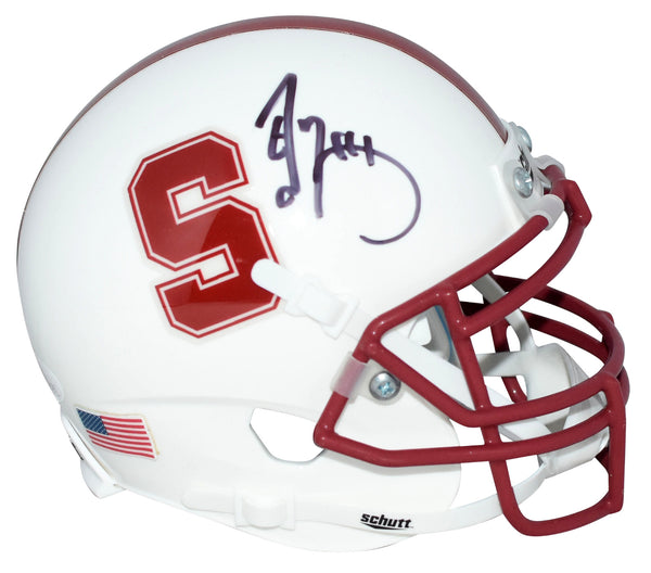 ED McCAFFREY AUTOGRAPHED STANFORD CARDINAL MINI HELMET JSA