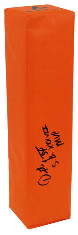 Dexter Jackson Signed BSN Orange Football Endzone Pylon w/SB XXXVII MVP (SS COA)