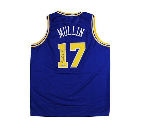 Chris Mullin Signed Golden State Custom Blue Jersey