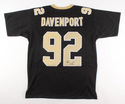 Marcus Davenport Signed New Orleans Saints Jersey (Beckett COA) 2018 1st Rd Pick