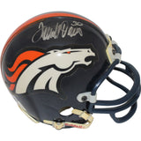 Terrell Davis Autographed Denver Broncos VSR4 Replica Mini Helmet BAS 44141