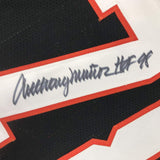 Autographed/Signed Anthony Munoz HOF 98 Cincinnati Black Football Jersey JSA COA